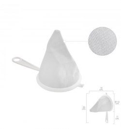 Colador Tela Franela Armazón de Plastico Ø 12 cm.