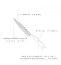 Cuchillo Alaska Cocina Hoja Acero Inoxidable 12 cm. Blanco Cuchillo Alaska Cocina Hoja Acero Inoxidable 12 cm. Blanco