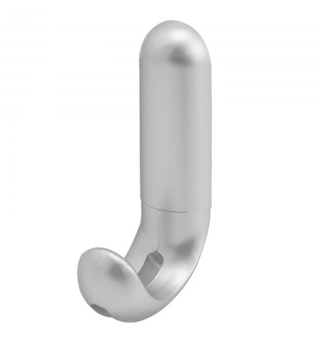 Colgador Adhesivo / Atornillable Plateado Mate