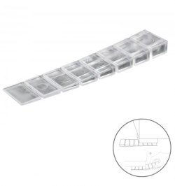 Cuñas Calza Muebles Ajustable / Recortable Transparente (Blister 9 Piezas)
