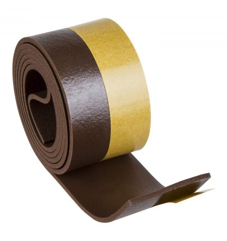 Burlete Umbral Autoadhesivo PVC Flexible Marron