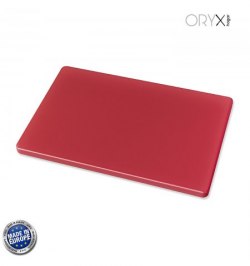 Tabla Cortar Polietileno 35x25x1,5 cm.  Color Rojo