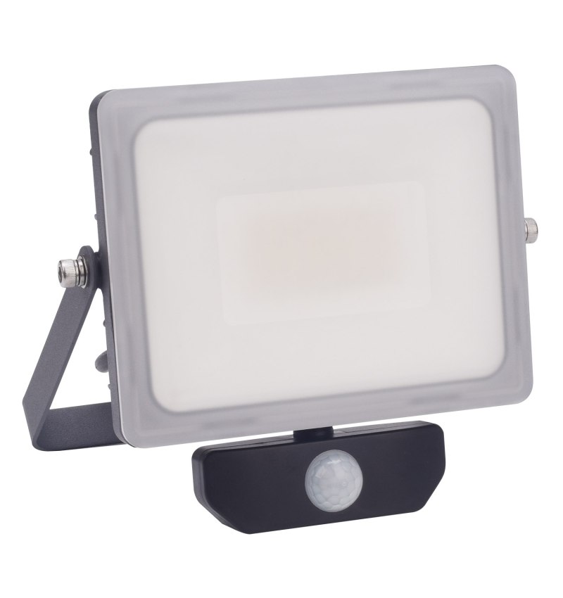 Foco Led Plano 30 Watt. Luz Blanca 4000º K  IP 65 2400 Lumenes Con Sensor de Presencia