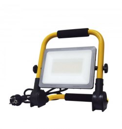 Foco Led Plano 30 Watt. Luz Blanca 4000º K  IP 65 2400 Lumenes Con Asa de Transporte