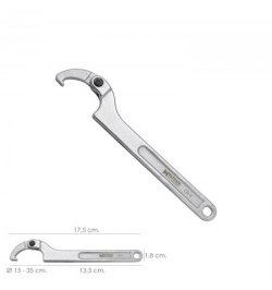 Llave De Gancho Articulada Para Tuberias Ø 15 A 35 mm.