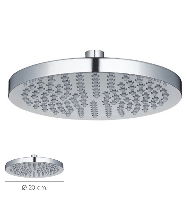 Rociador Ducha Acero Inoxidable Antical Ø 20 cm.