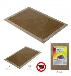 Trampa Ratones Adhesiva 19x28 cm. 2 unidades