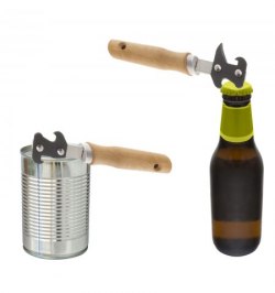 Abrelatas Con Mango Madera 170 mm.