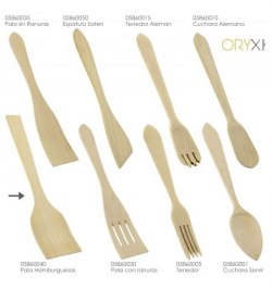 Pala Cocina Madera Hamburguesas Oryx 35 cm.