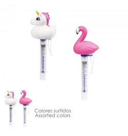 Termometro Flotador Para Piscina Unicornio / Flamenco