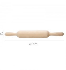 Rodillo Amasar Madera Oryx 40 cm.