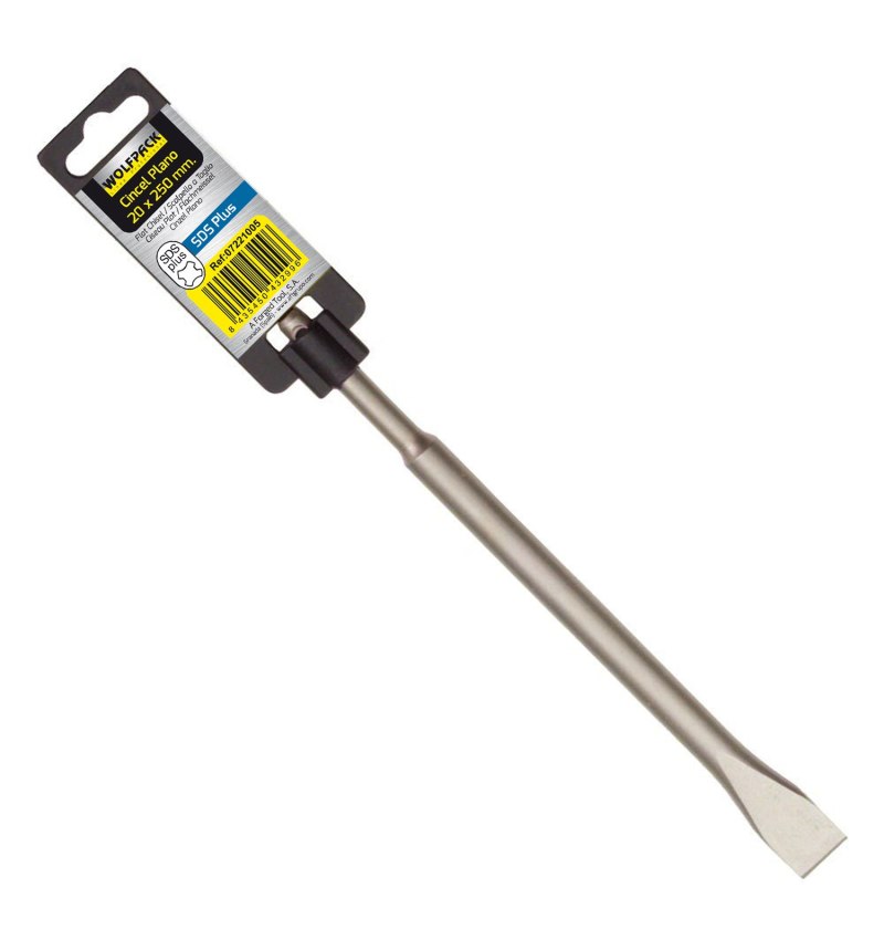 Cincel Martillo SDS PLUS Plano 20x250 mm.