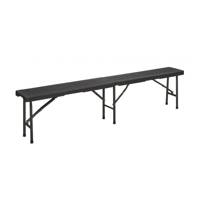 Banco Plegable Gris Antacita 180x28x43cm.