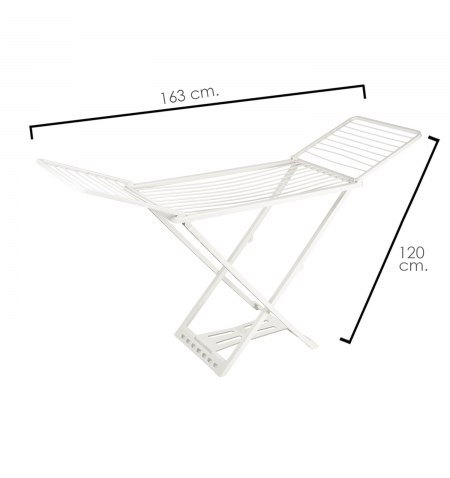 Tendedero Plegable Resina Con Alas 20 Metros De Tendido