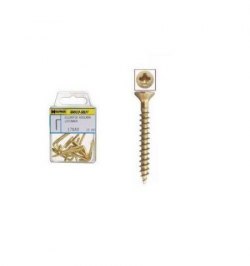 Tornillo Cabeza Plana Pozidriv Bicromatado 3,5x25 mm.  20 unidades