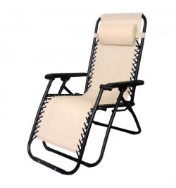 Silla Playa Con Reposa Pies Tipo Tumbona Plegable 90x60x110 (Alt) Cm