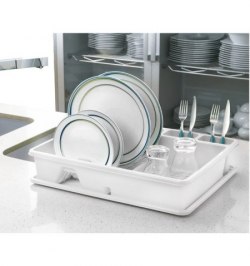Escurre Platos Rectangular Con Bandeja Anti Goteo Plástico 49x39x10 (Alt.) cm.
