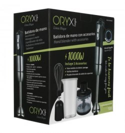 Batidora De Mano, Incluye Accesorios, 1000 W. Velocidad Regulable. Con vaso medidor, picador - triturador y varillas.