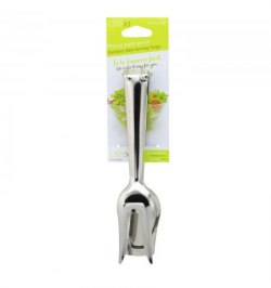 Pinzas Para Servir Acero Inoxidable  21 cm. Ideal para la cocina, servir ensaladas, servir carnes, pescados, etc.