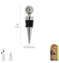 Tapon Botella Vino Acabado Inox