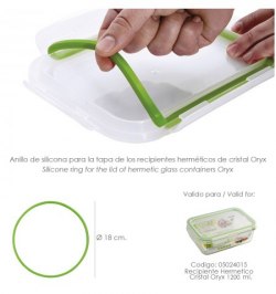 Anillo Silicona Para Recipiente Hermetico Cristal  1.200 ml.