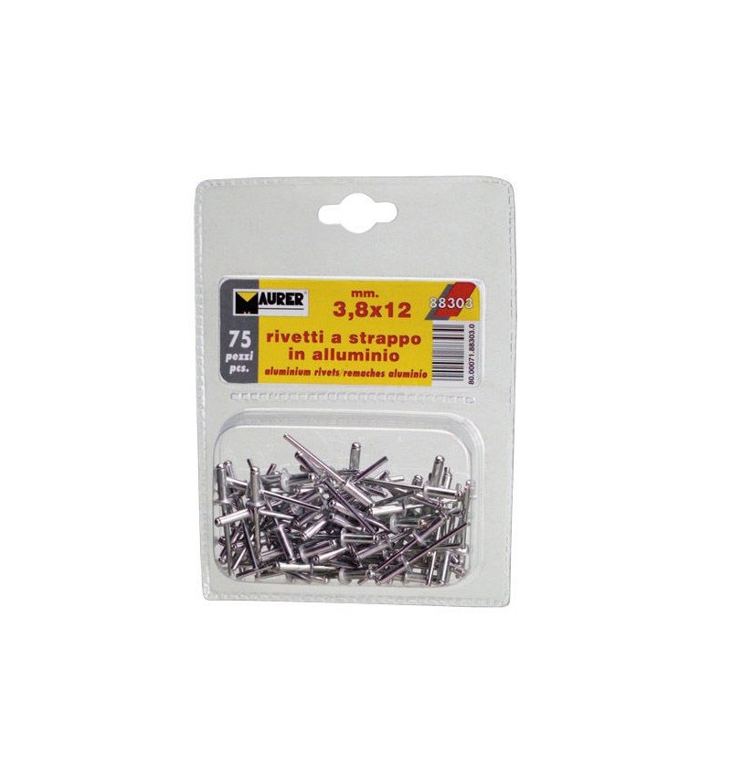 Remaches Maurer 3,80x14 mm. (75 Piezas)