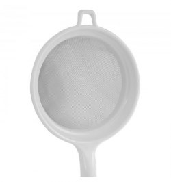 Colador Acero Inoxidable Ø 12,5 cm. Con Mango Plastico