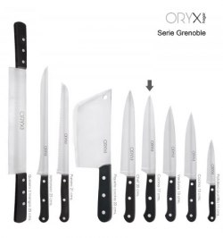 Cuchillo Grenoble Cocina Hoja Acero Inoxidable 17 cm. Negro