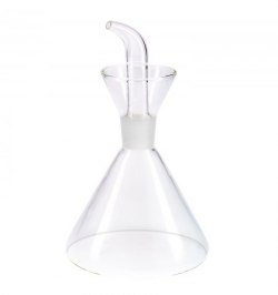 Aceitera De Cristal Con Sistema  Antigoteo, Capacidad 500 ml.