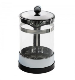 Cafetera Francesa De Cristal Y Acero Inoxidable, Con Embolo,  Capacidad De 800 ml