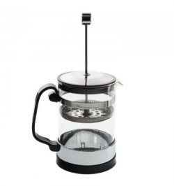 Cafetera Francesa De Cristal Y Acero Inoxidable, Con Embolo,  Capacidad De 800 ml