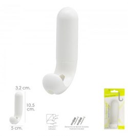 Colgador Adhesivo / Atornillable Blanco Colgador Adhesivo / Atornillable Blanco