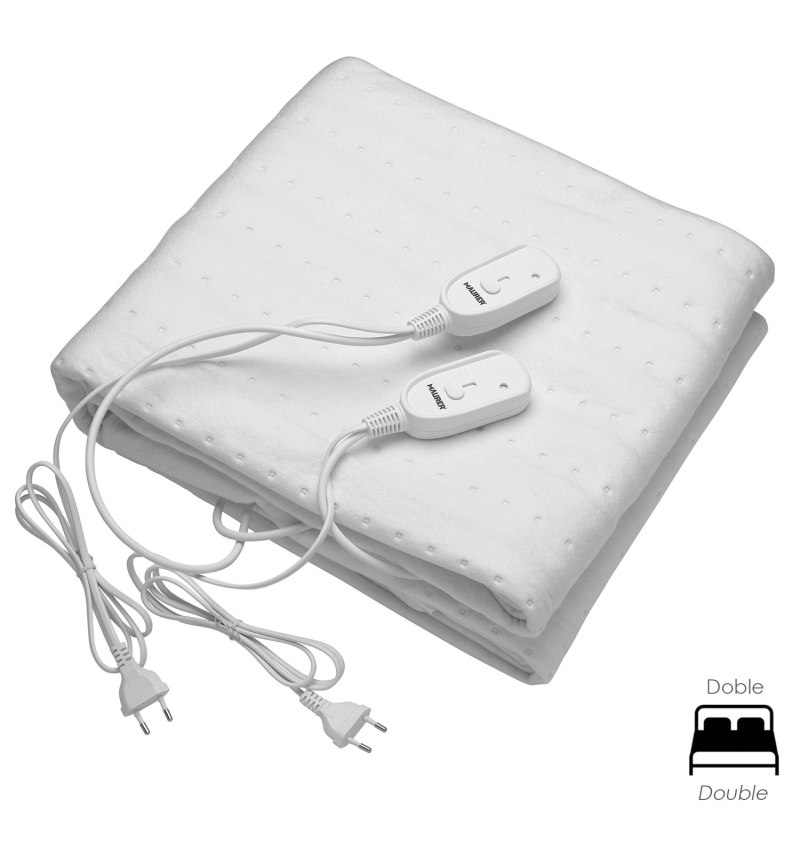 Calientacamas Cama Doblr 160 x 140 cm. 3 Niveles De Temperatura. Lavable