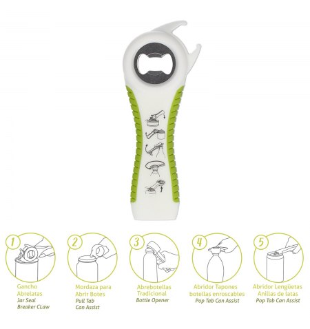 Abre Latas /  Botellas / Botes Multifunción 5 en 1