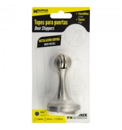 Tope Puerta Retenedor Magnetico Extrafuerte Acero Inoxidable Para Pared y Suelo
