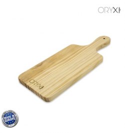 Tabla Cortar Madera De Pino Rectangular 25x14x2 cm. Con Mango