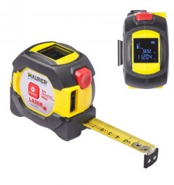 Flexometro Magnetico Con medidor Laser 40 metros  Cinta 5 metros x 19 mm.