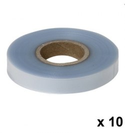 Cinta Atadora PVC 11 x 0,15 mm. x 26 metros Blanco (Pack de10 Rollos)