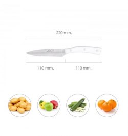 Cuchillo Alaska Patatero Hoja Acero Inoxidable 10 cm. Blanco