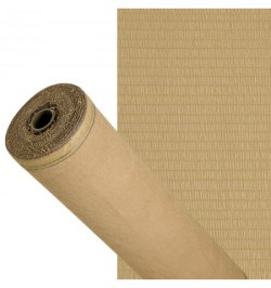 Malla Sombreo 90%, Rollo 4 x 50 metros, Reduce Radiación, Protección Jardín y Terraza, Regula Temperatura, Color Beige