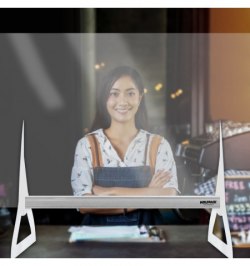 Mampara Protectora  Sobremesa  Metacrilato Trasnparente 8mm. 67x100cm