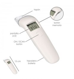 Termometro Medidor Temperatura Infrarrojos Digital