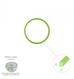 Anillo Silicona Para Recipiente Hermetico Cristal Redondo  400 ml.