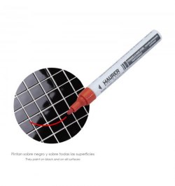 Rotulador Marcador Obra Profesional Pintura Permanente Rojo