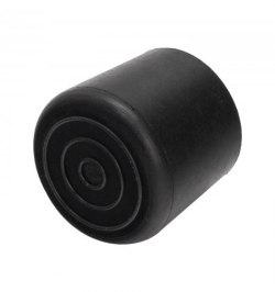 Taco Goma Andador Negro Ø 22mm Con Arandela Interior Bolsa 50 Unidades