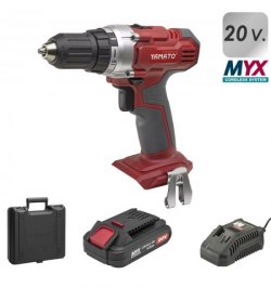 Taladro Atornillador 20 V. Con Bateria de Litio 1,5 Ah, Accesorios y Malentin.