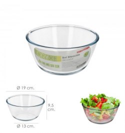 Bol De Cristal, Ideal Para Mezclas. Capacidad  1,5 Litros.