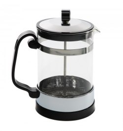 Cafetera Francesa De Cristal Y Acero Inoxidable, Con Embolo,  Capacidad De 800 ml