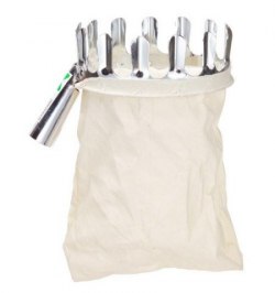 Recogefrutas Jardin Papillon Cromado