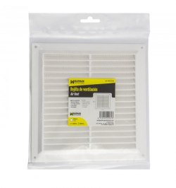 Rejilla Plastico Sobreponer Con Malla Posterior 20x20 cm.